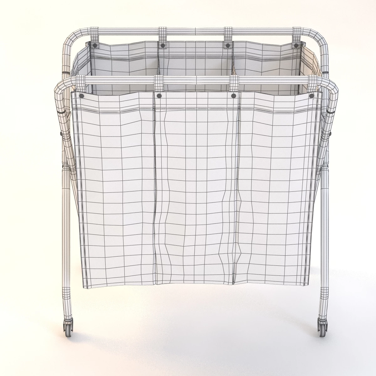 Cate And Barrel Section Canvas Sorter 3D Model_04