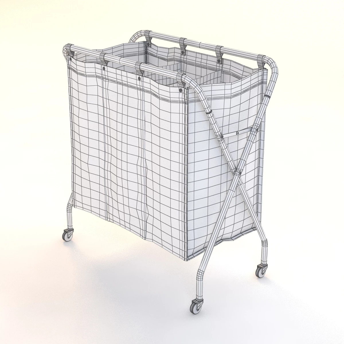 Cate And Barrel Section Canvas Sorter 3D Model_08