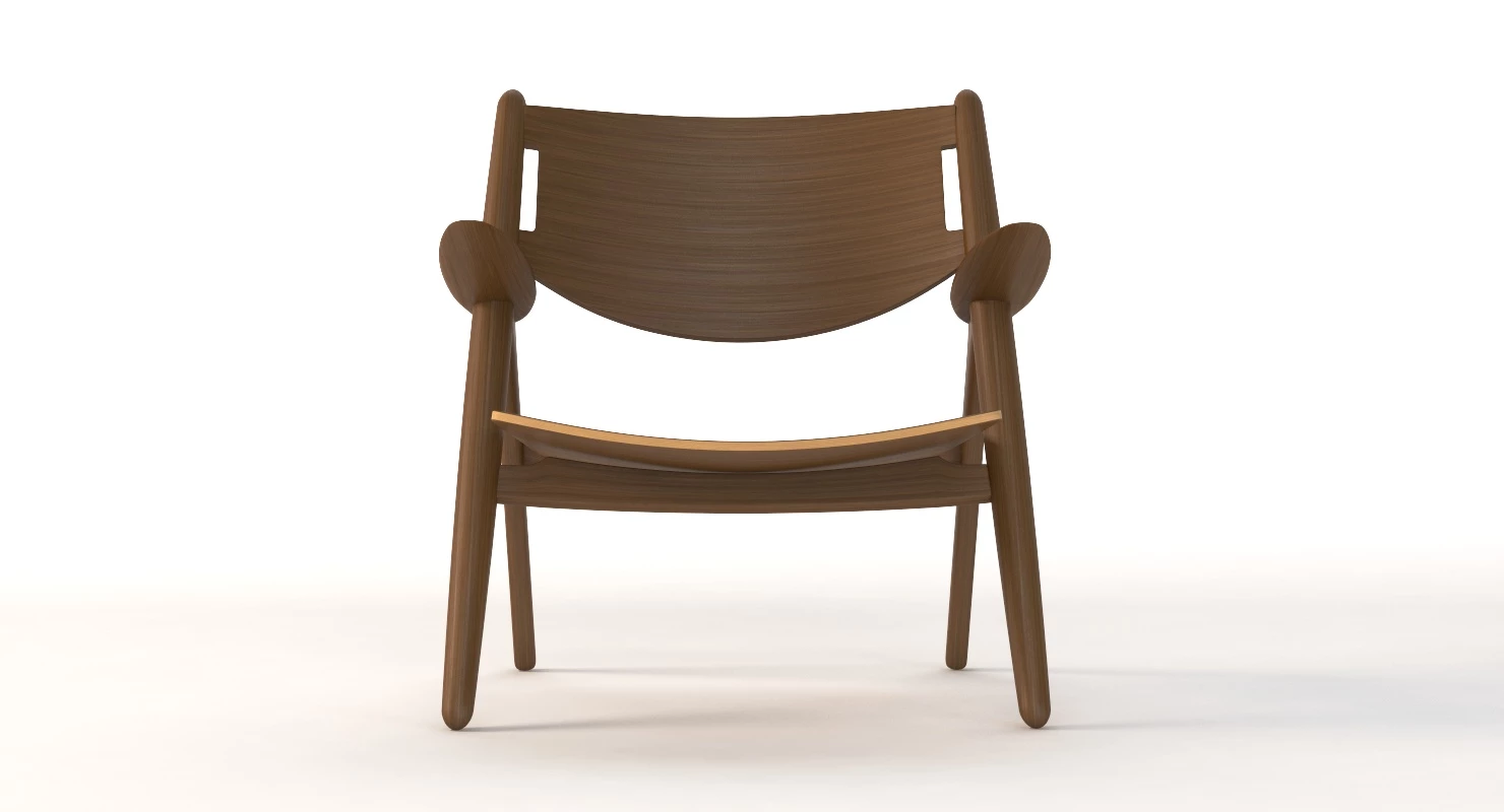 CH28 Carl Hansen and Son Armchair by Hans J Wegner 3D Model_014