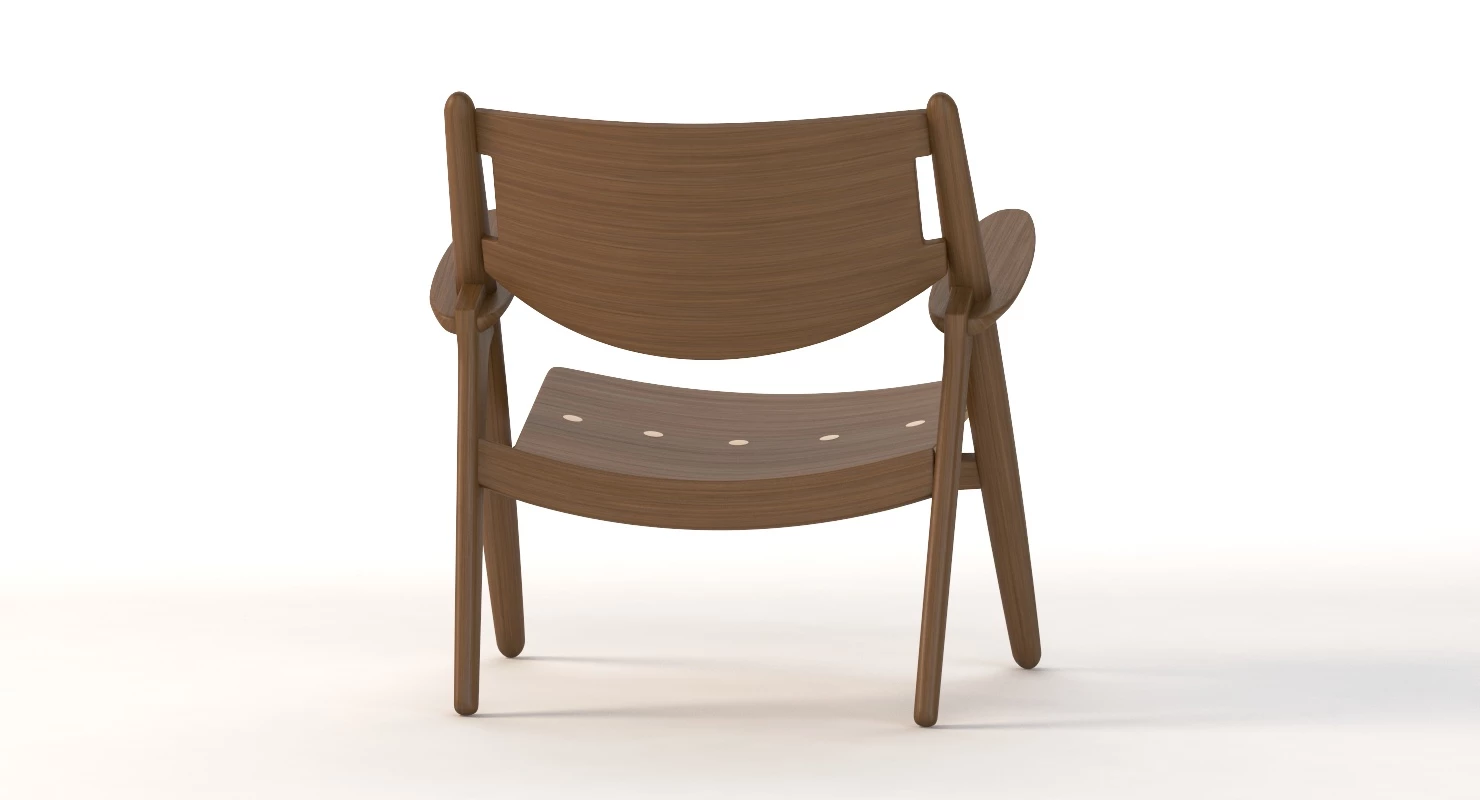 CH28 Carl Hansen and Son Armchair by Hans J Wegner 3D Model_011