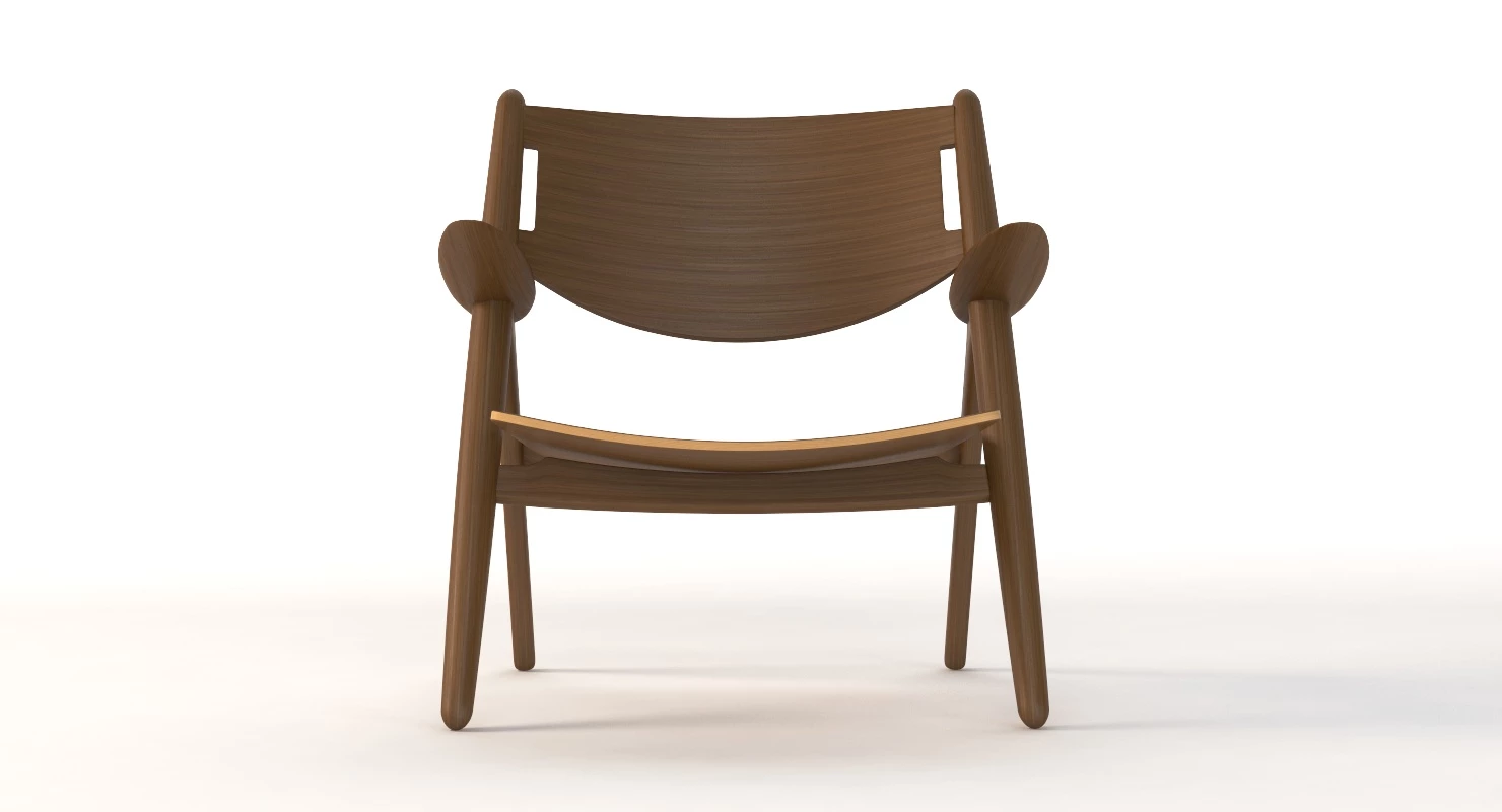 CH28 Carl Hansen and Son Armchair by Hans J Wegner 3D Model_08