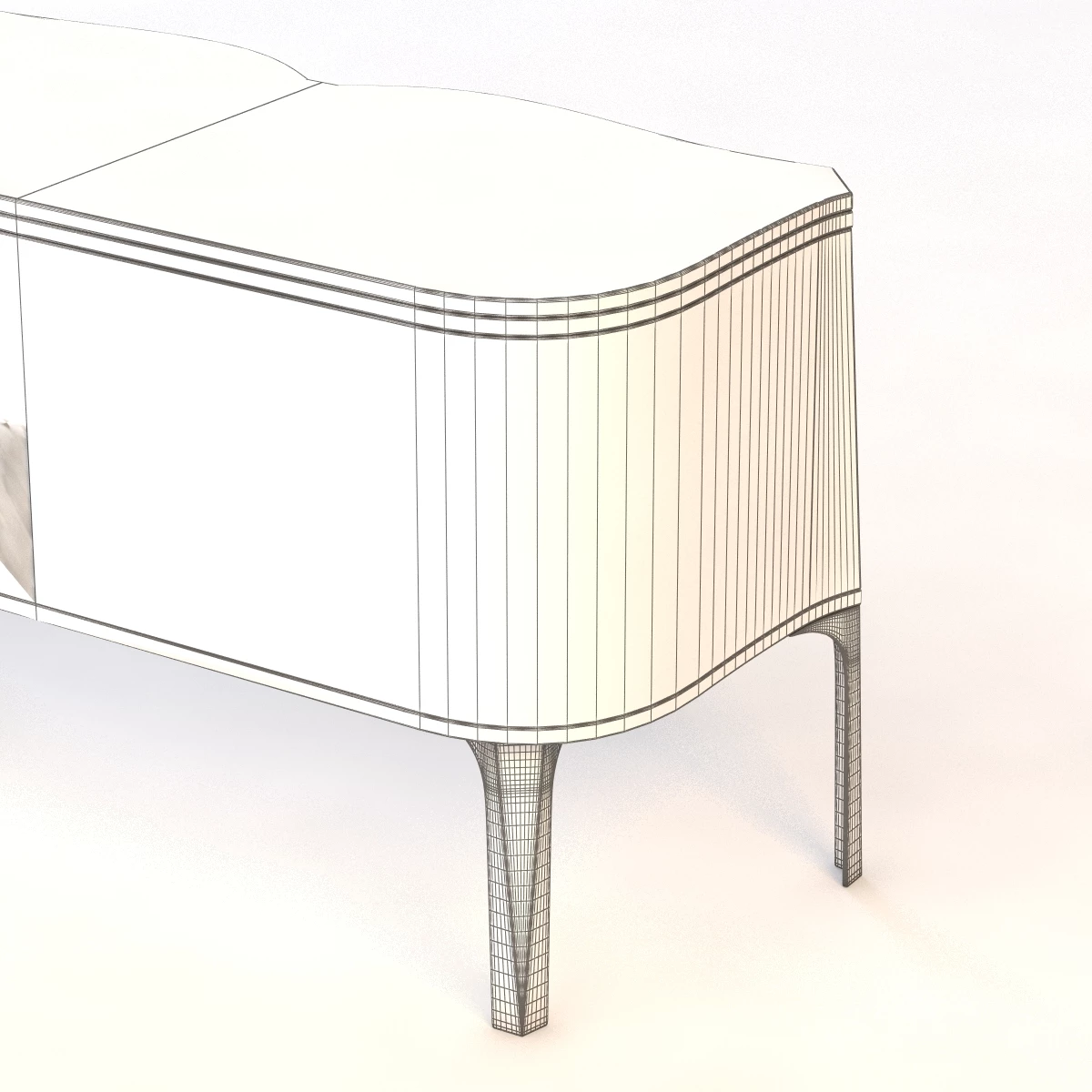 Classic Luxury Credenza 3D Model_07