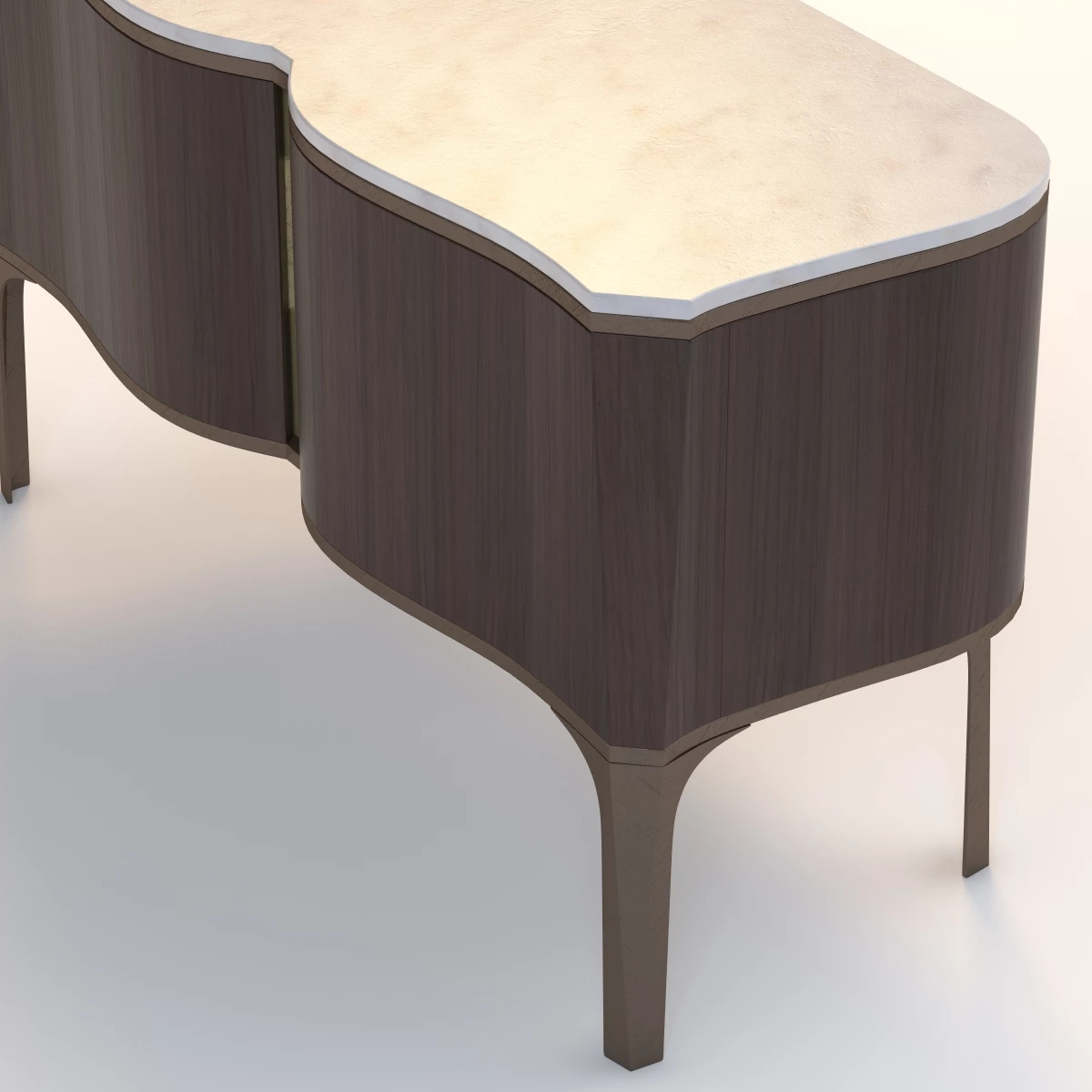 Classic Luxury Credenza 3D Model_09