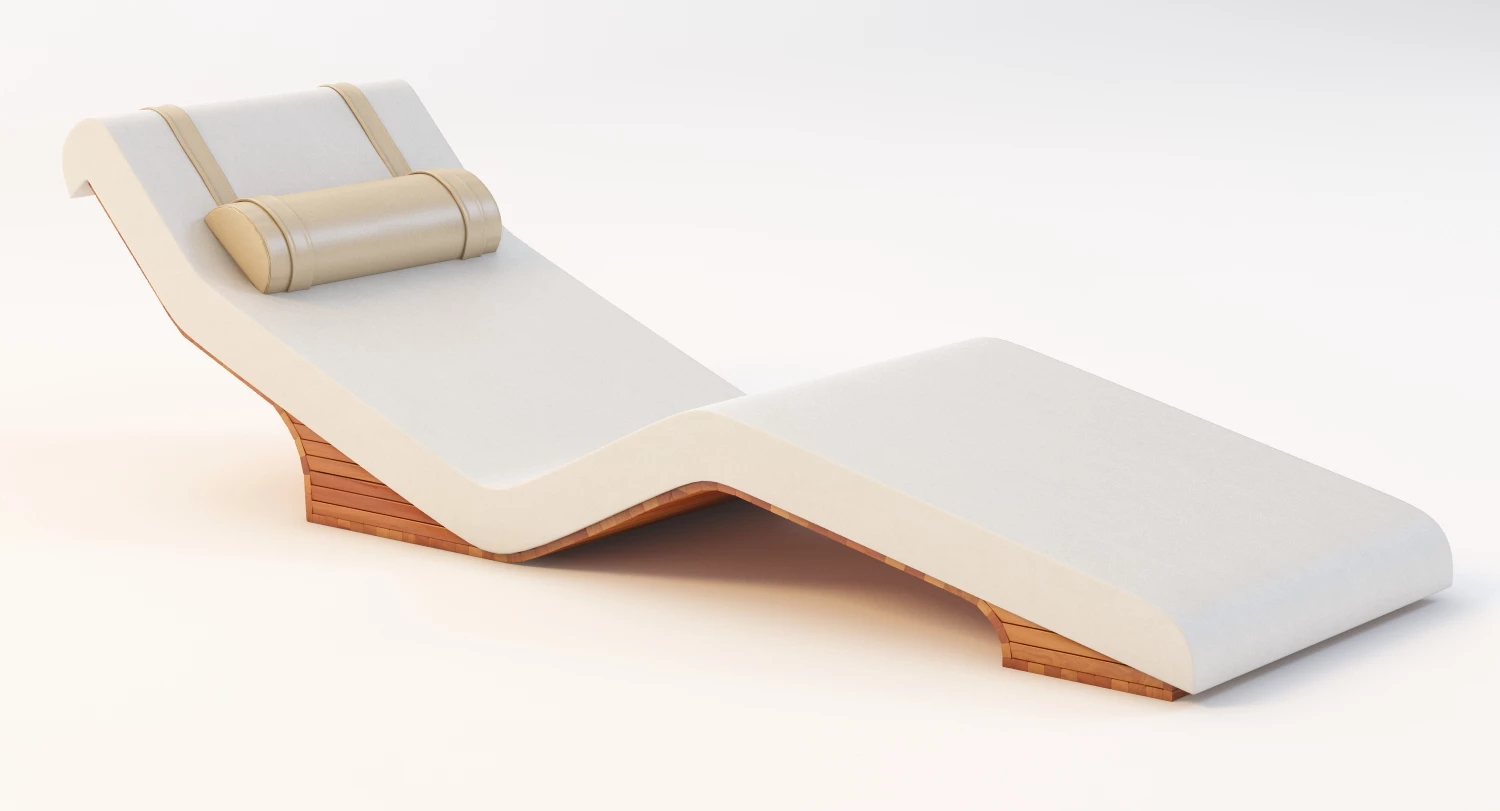 Cleopatra Stone Heated Lounge Chair 3D Model_01