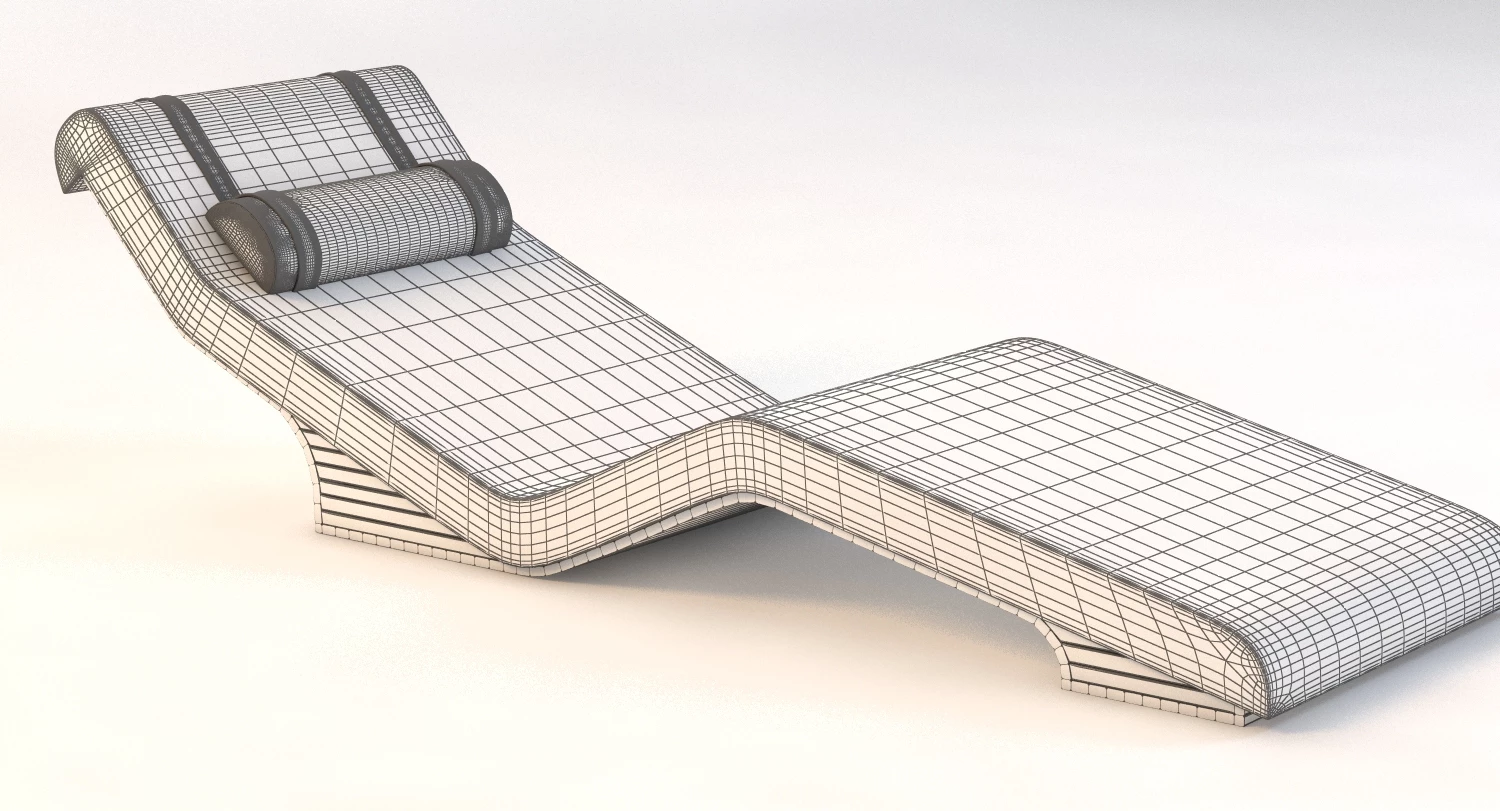 Cleopatra Stone Heated Lounge Chair 3D Model_03