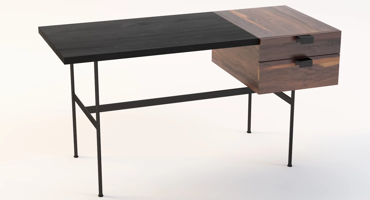 CM 141 Desk by Pierre Paulin 3D Model_06