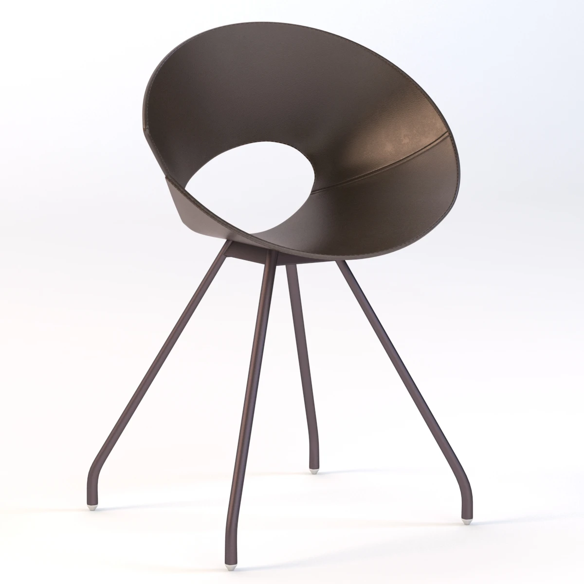 Colico DIVA Technopolymer Chair 3D Model_01