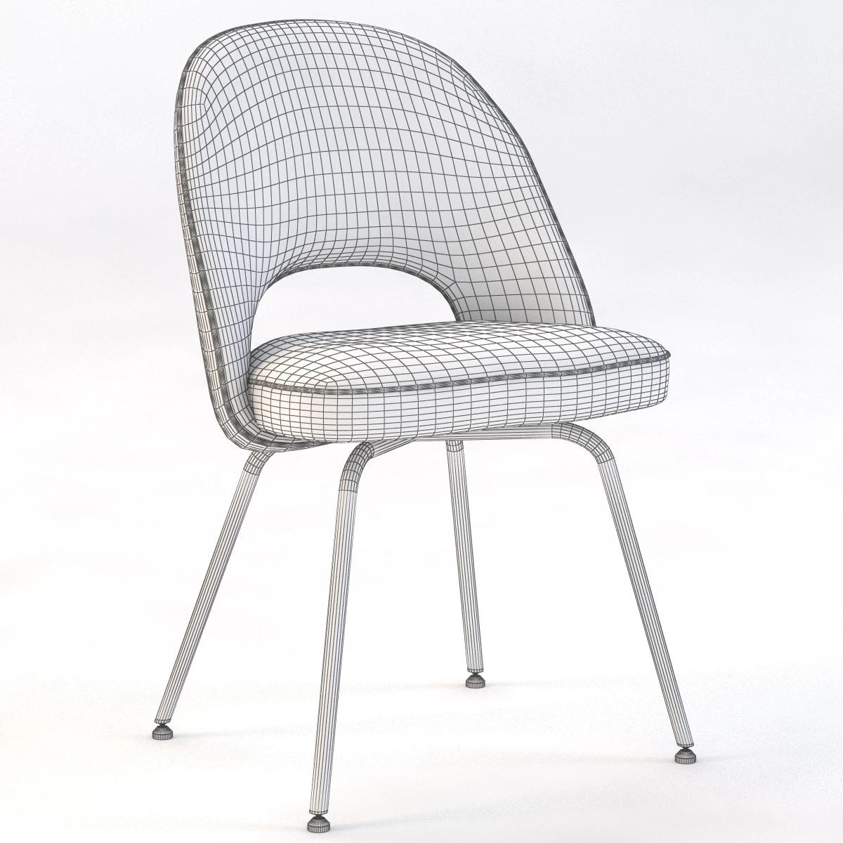 Cordelia Dining Fabric Side Chair 3D Model_03