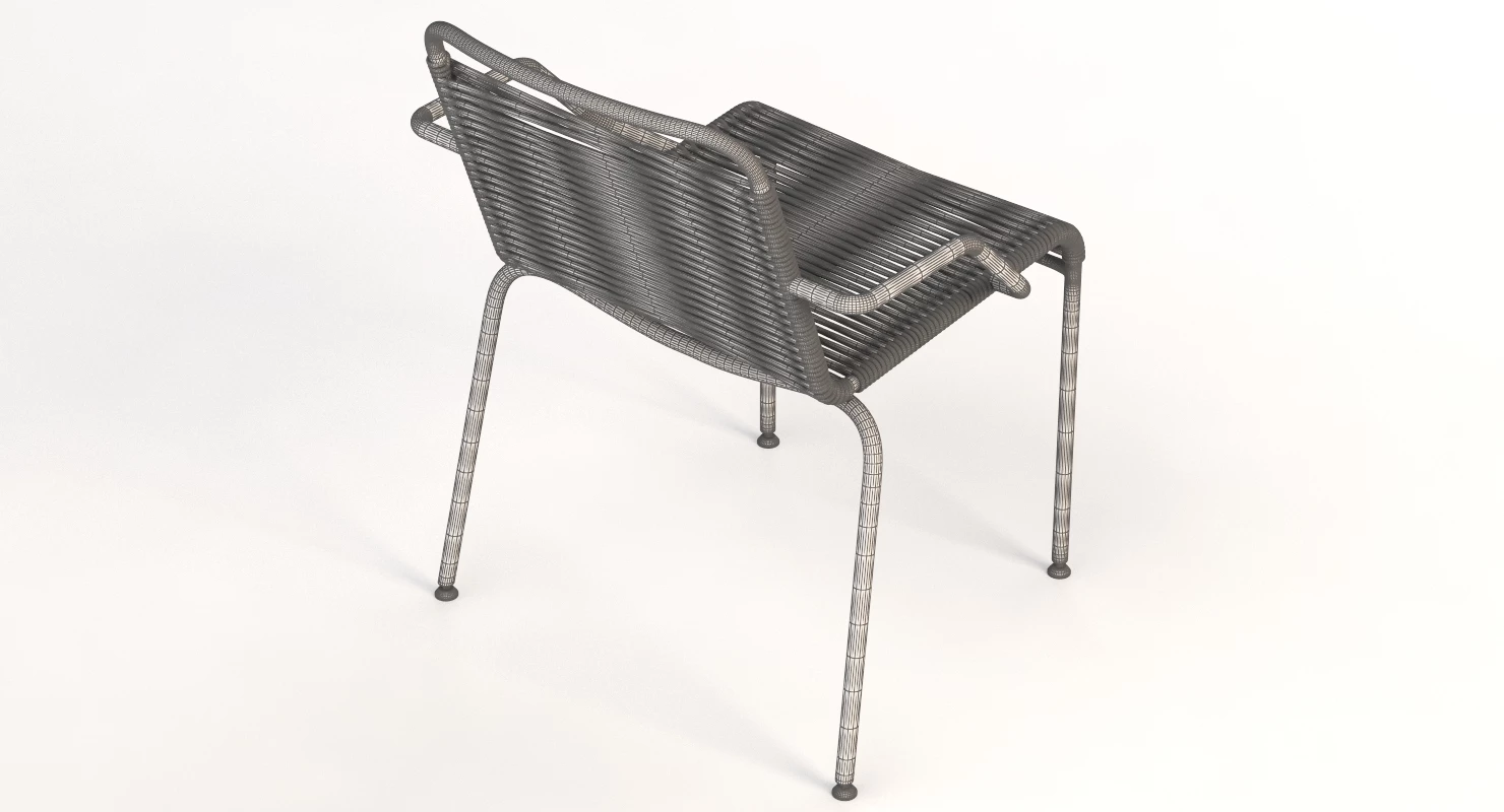 Coro Jubeae Fabric Garden Armchair 3D Model_018