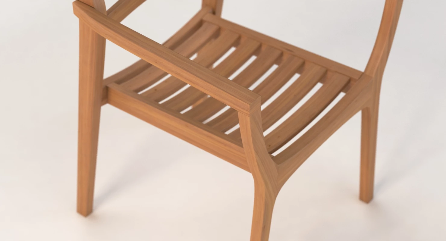 Danish Stacking Chair 3D Model_09