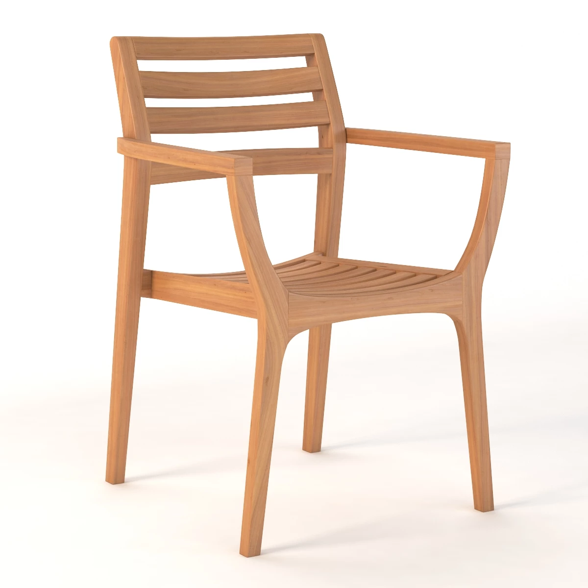 Danish Stacking Chair 3D Model_01