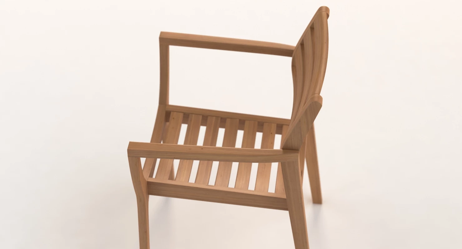 Danish Stacking Chair 3D Model_08