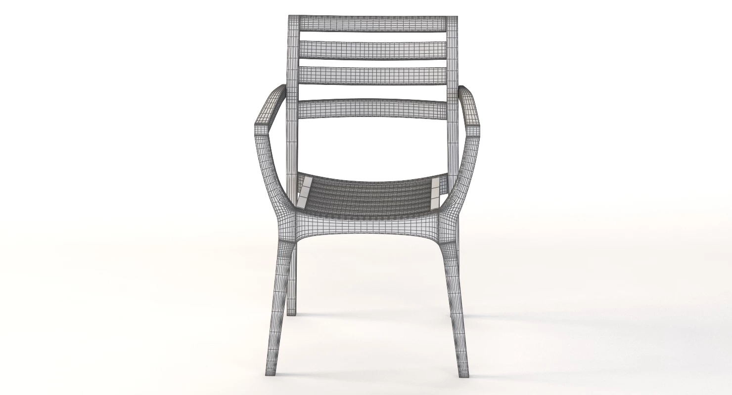 Danish Stacking Chair 3D Model_010