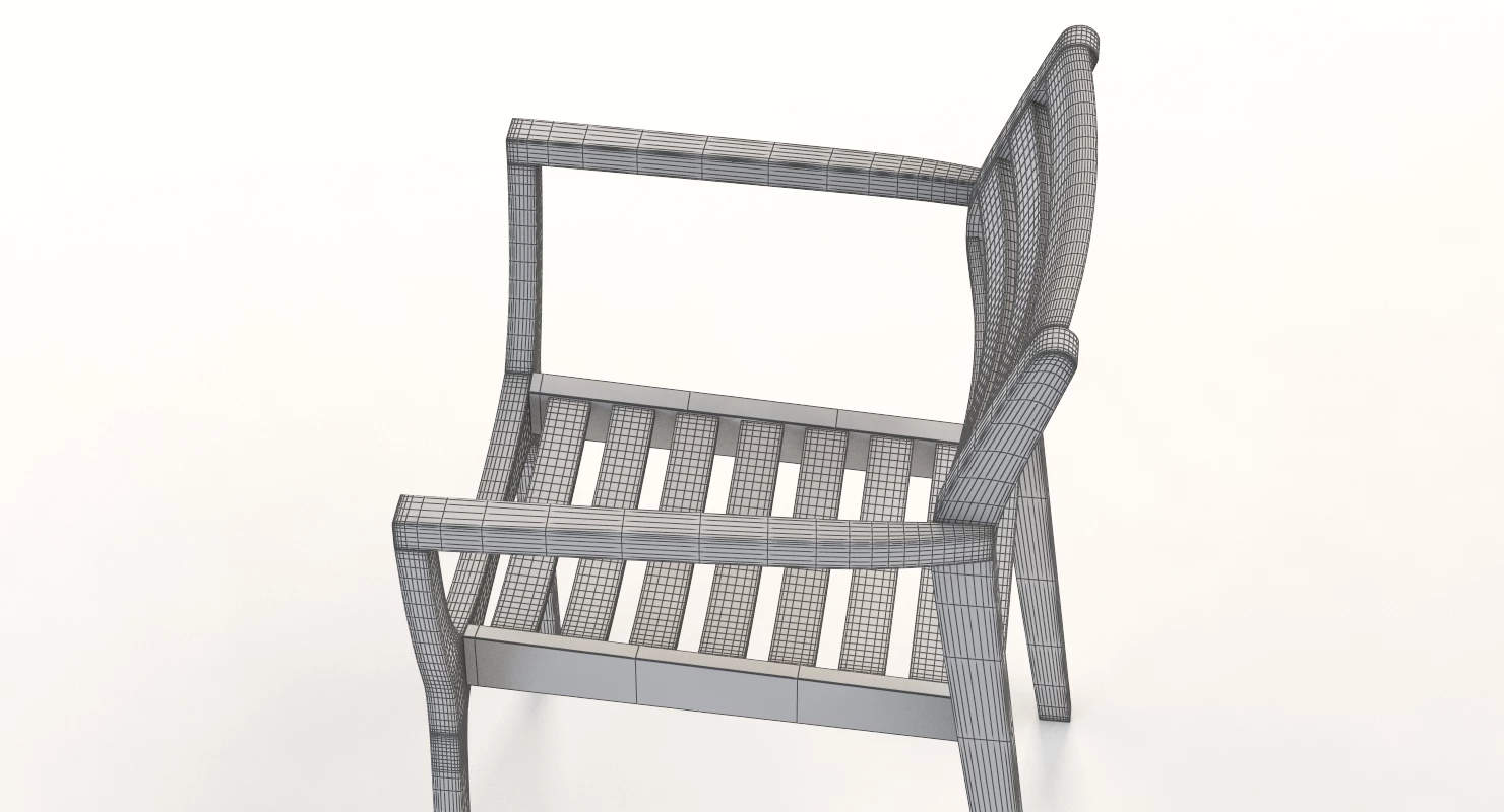Danish Stacking Chair 3D Model_012
