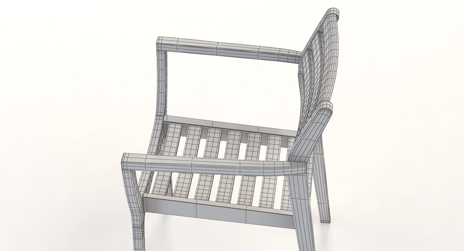 Danish Stacking Chair 3D Model_013