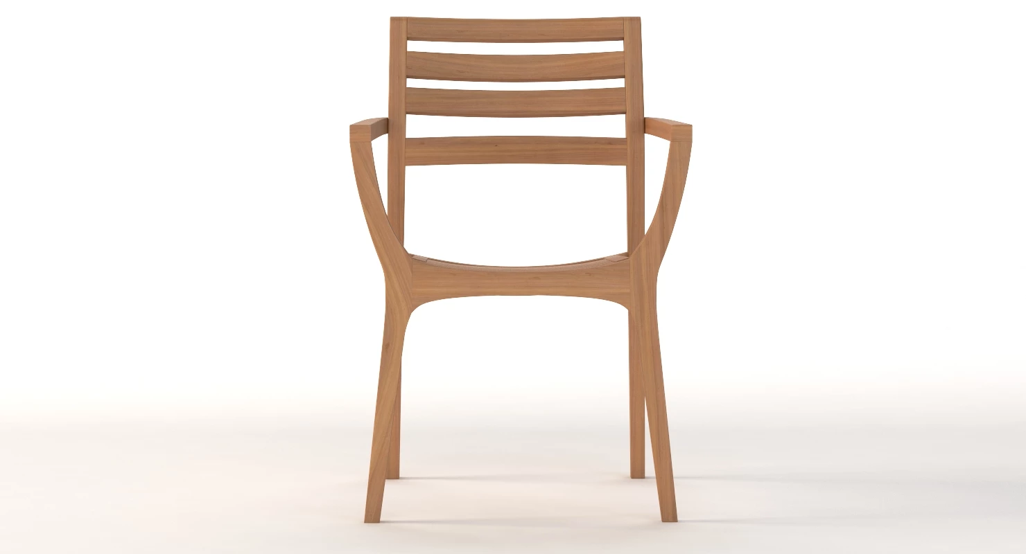Danish Stacking Chair 3D Model_07