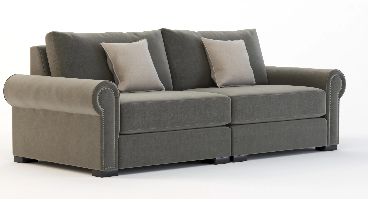 Darby Home Co Lebanon Modular Sectional Sofa Two Seater 3D Model_04