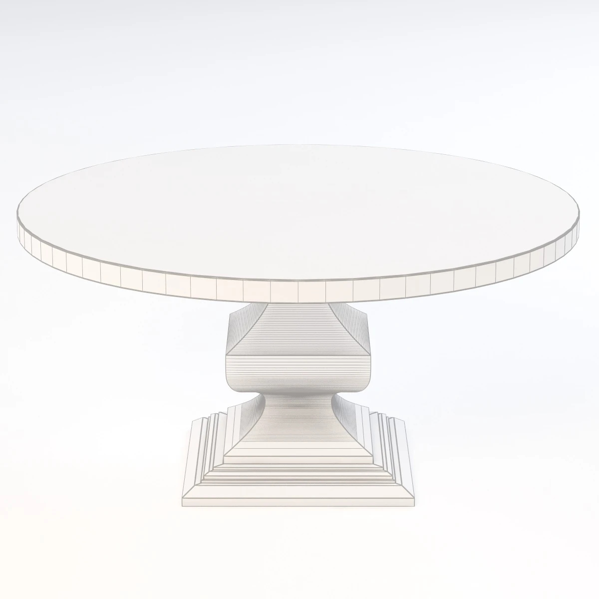 Decorative Barnsley Dining Table 3D Model_06