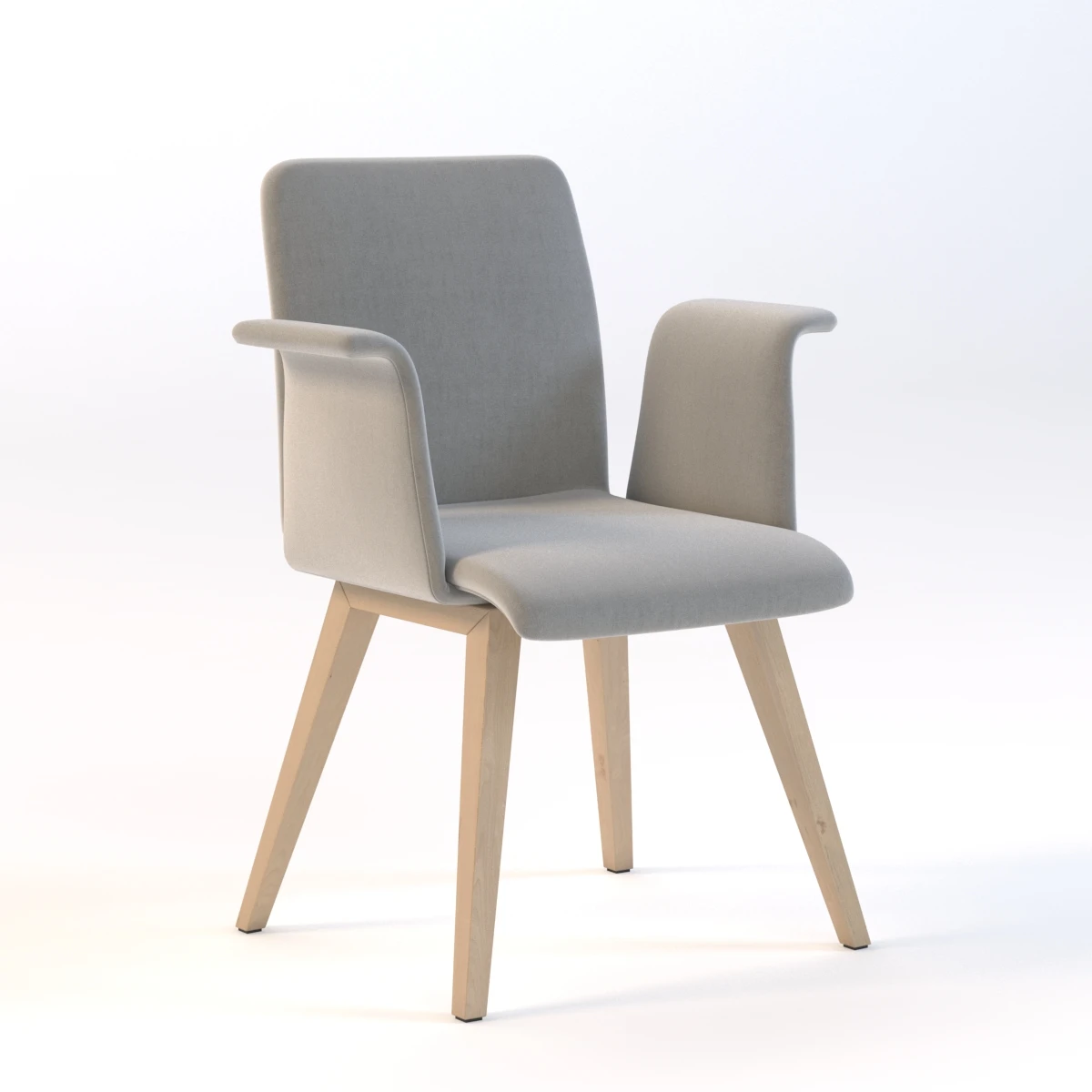 Delaoliva Wing 900-Fm C Bt Arm Chair 3D Model_01