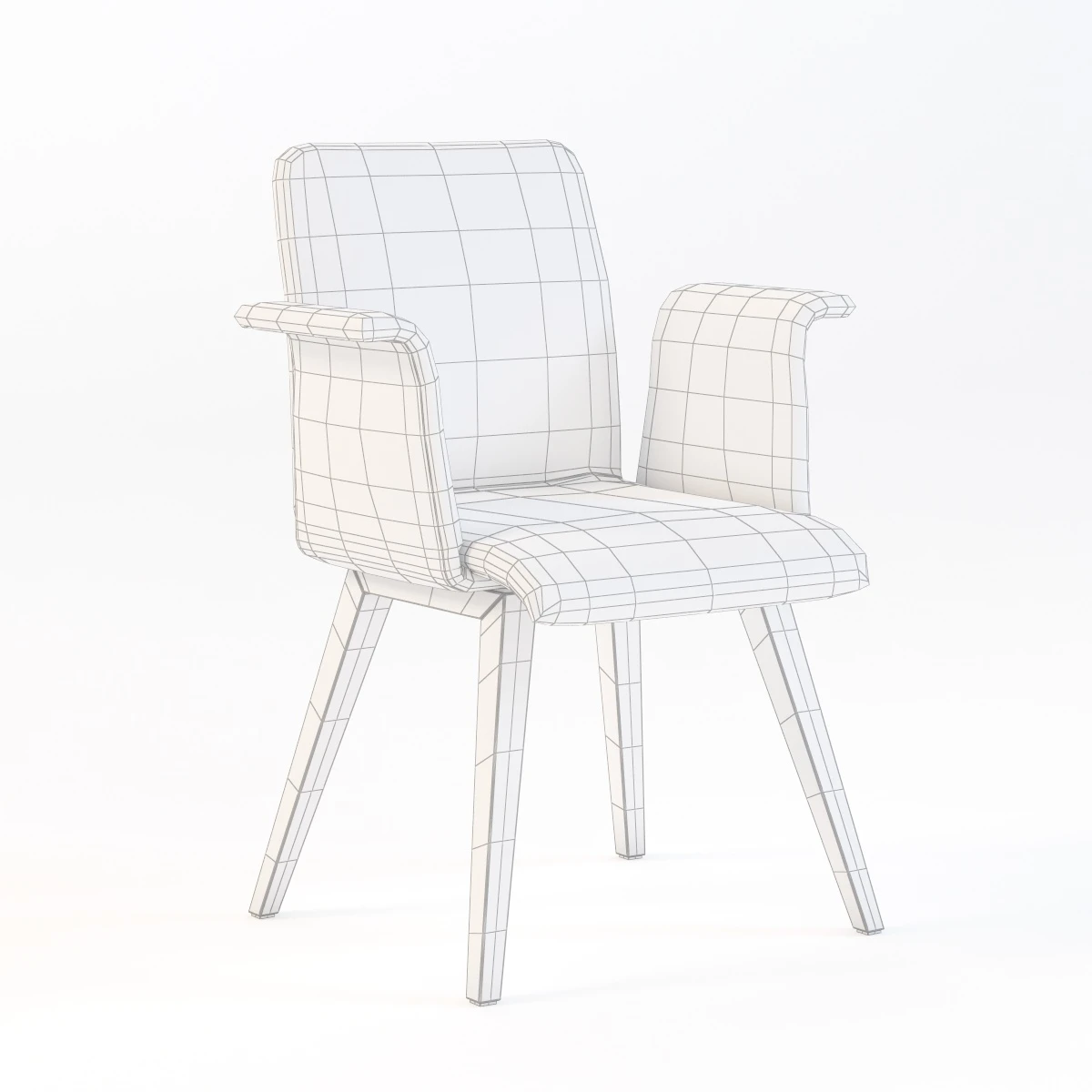 Delaoliva Wing 900-Fm C Bt Arm Chair 3D Model_04