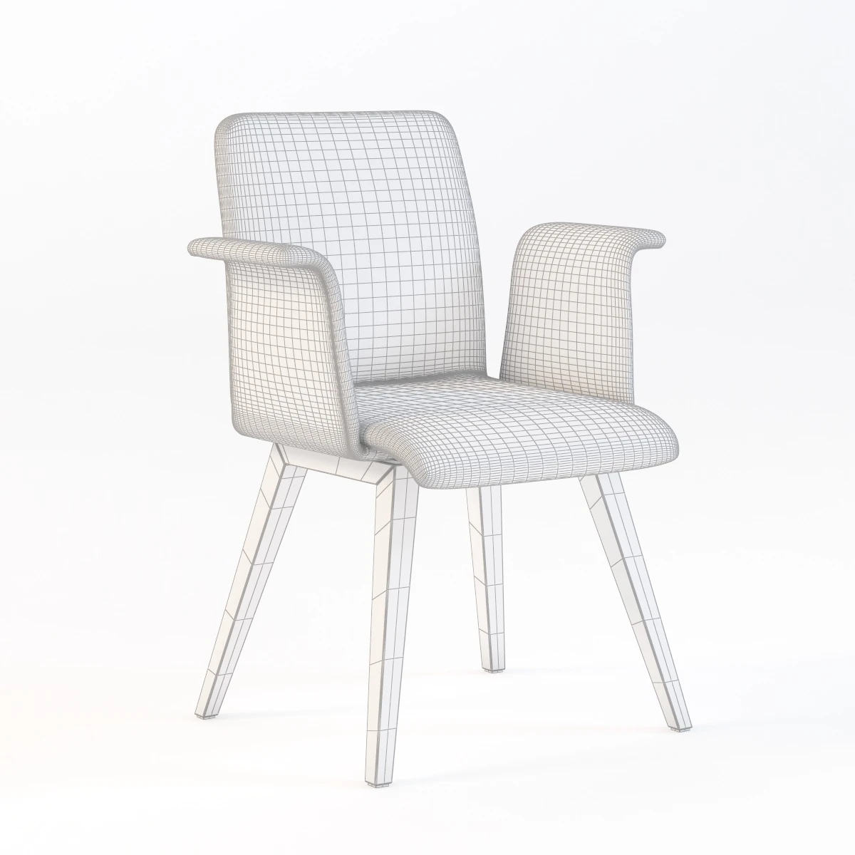 Delaoliva Wing 900-Fm C Bt Arm Chair 3D Model_03
