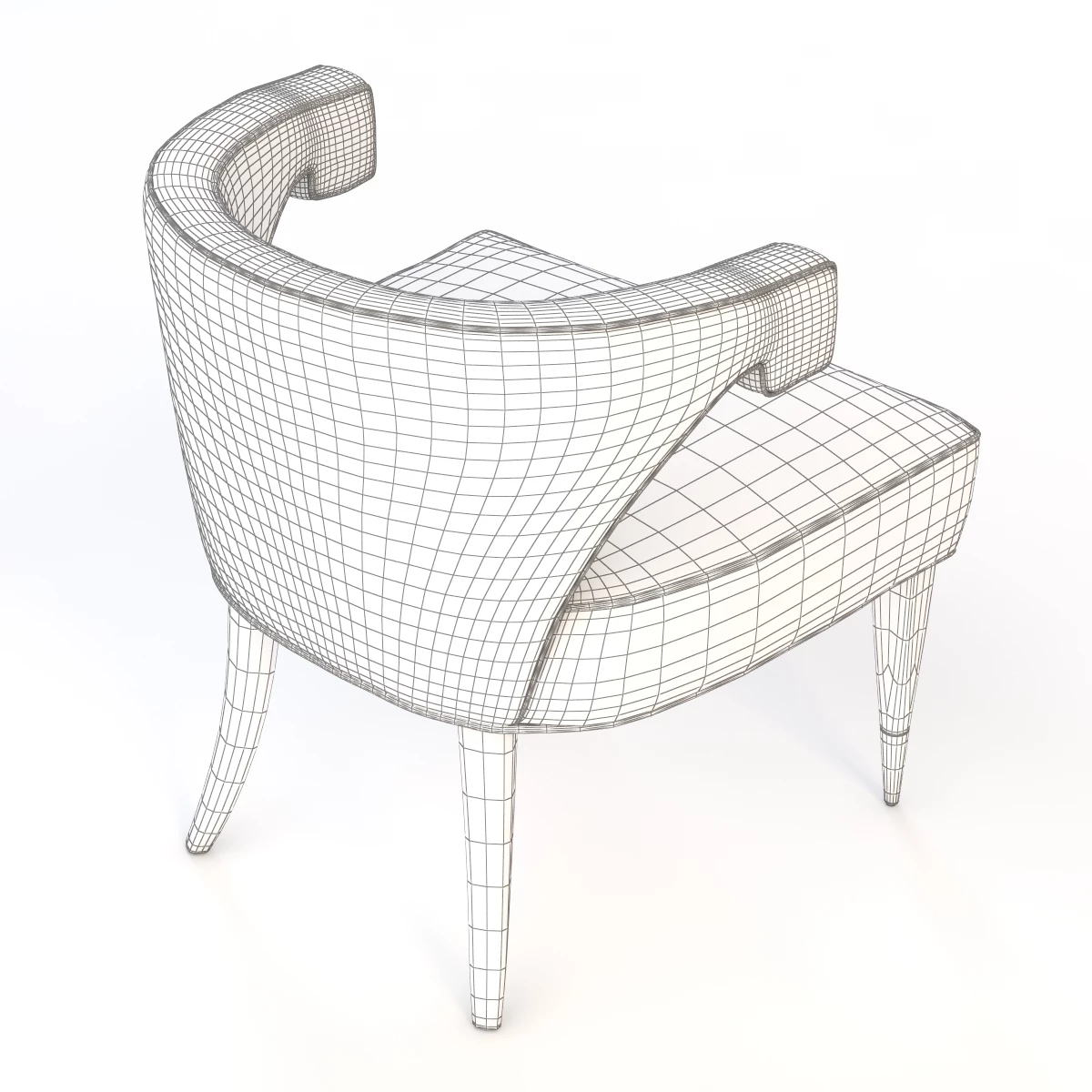 Dering Hall Athena Armchair by Kimberly Denman 3D Model_017