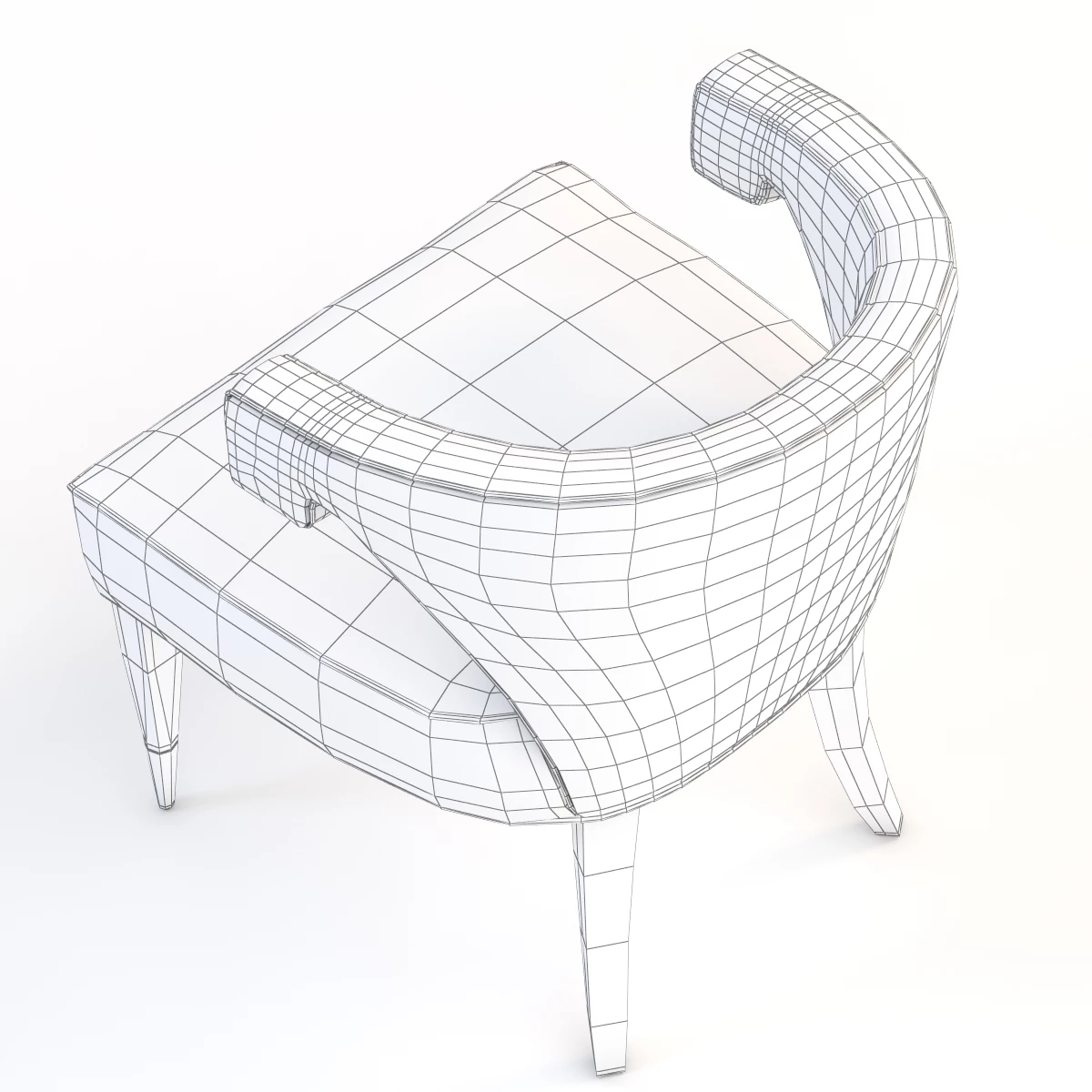 Dering Hall Athena Armchair by Kimberly Denman 3D Model_014