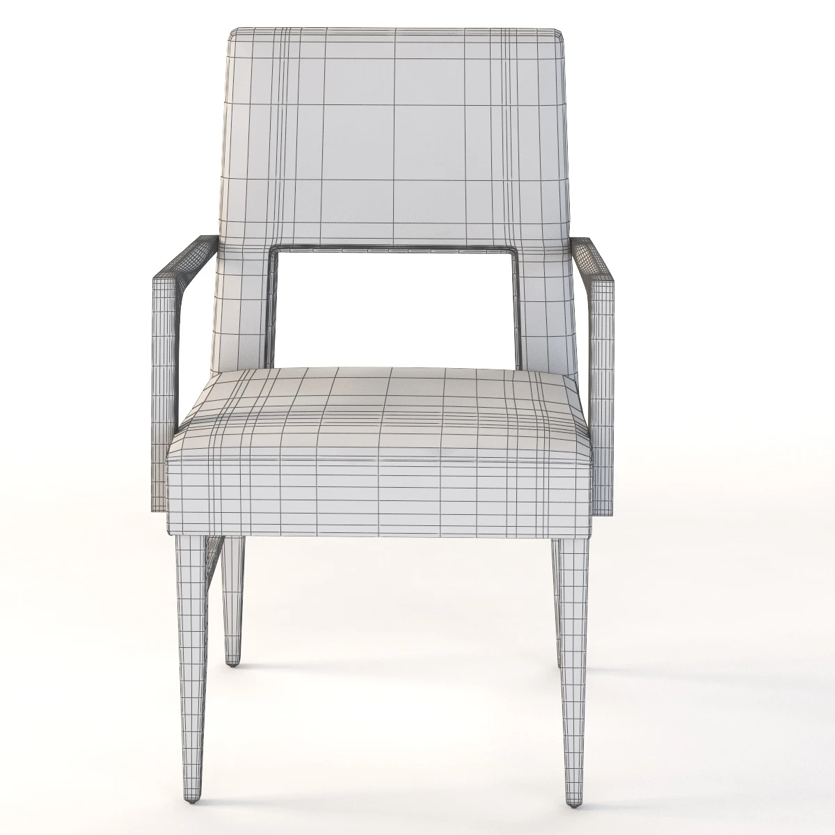 Design Depot Blues Dining Armchair 3D Model_012