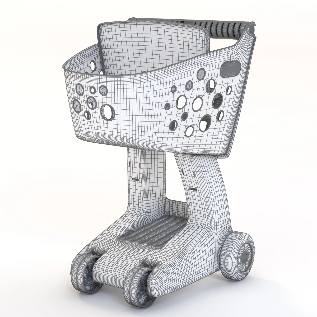 Detail Lil Shopper Cart Pink 3D Model_04