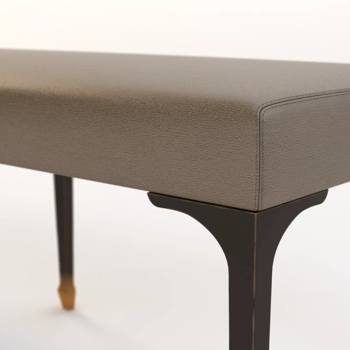 Detail Pointu Bed Bench 3D Model_06