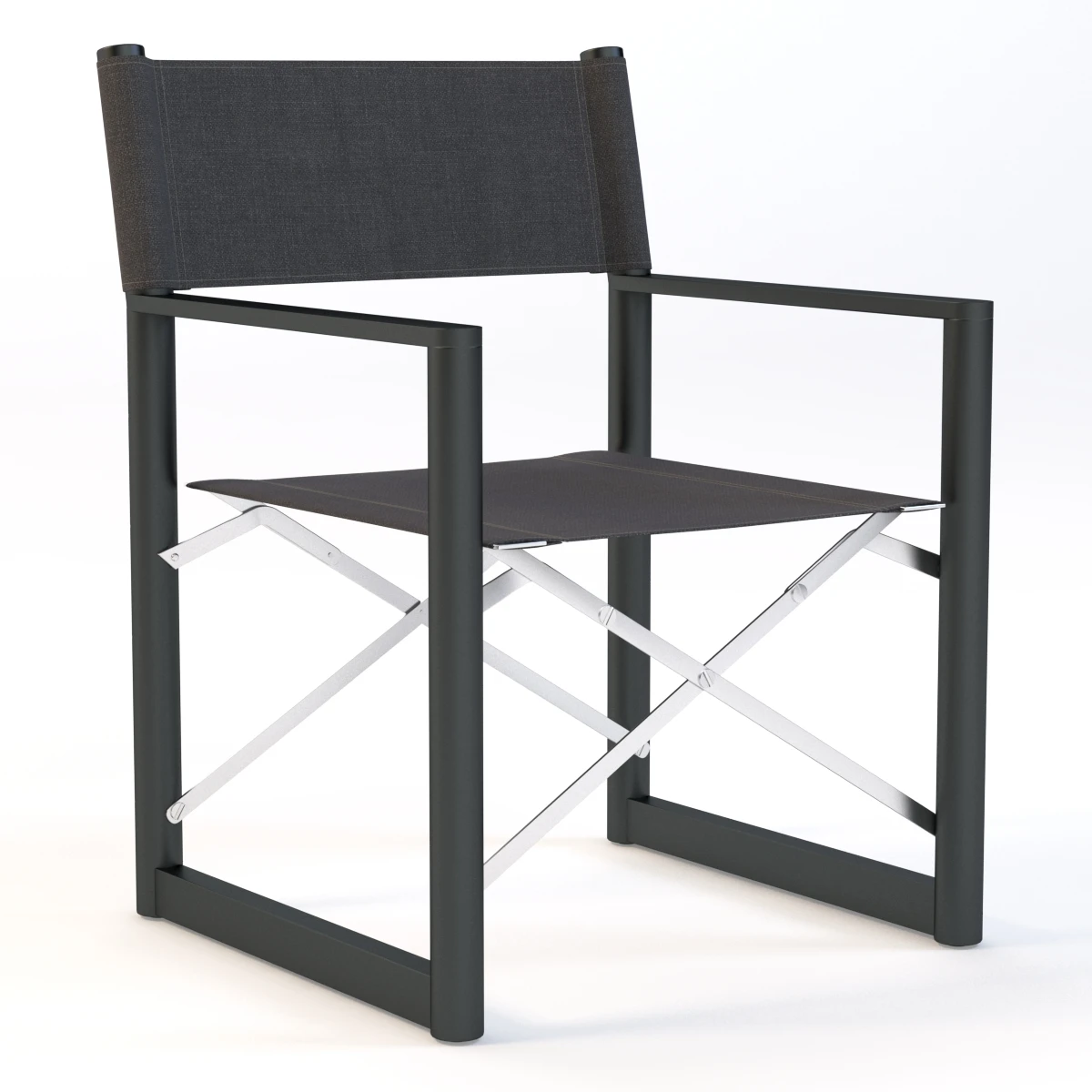 Director Outdoor Aluminum Armchair 3D Model_01