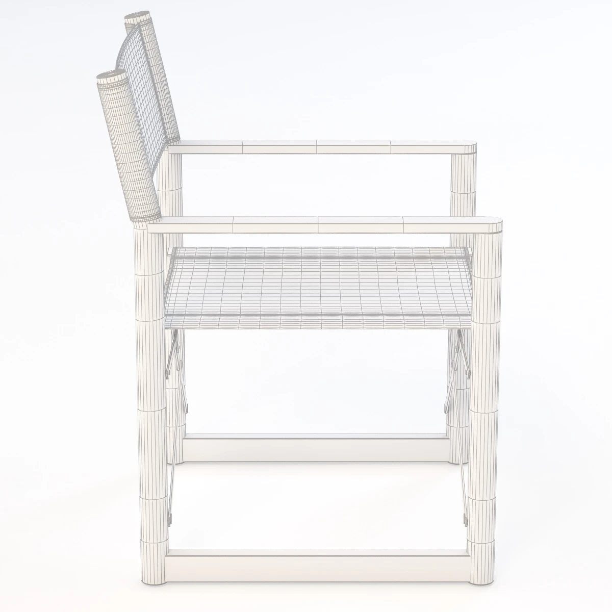 Director Outdoor Aluminum Armchair 3D Model_07