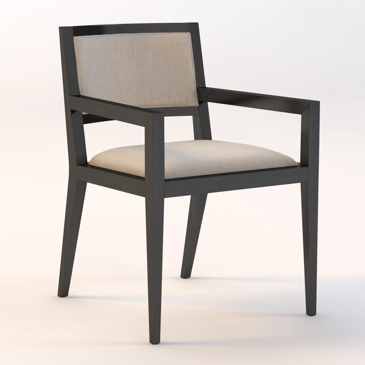 Domicile Upholstered Back Armchair 60009 3D Model_01