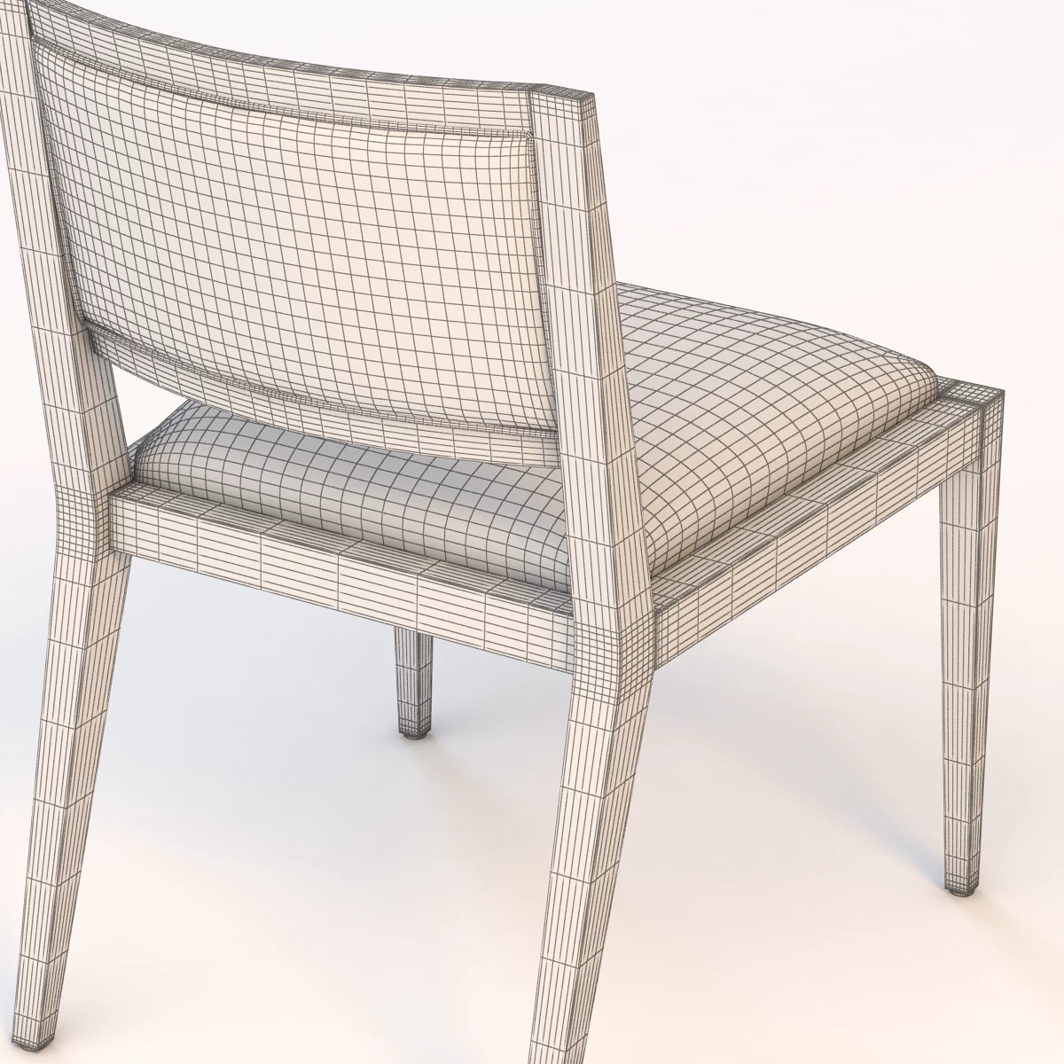Domicile Upholstered Back Side Chair 60010 3D Model_07