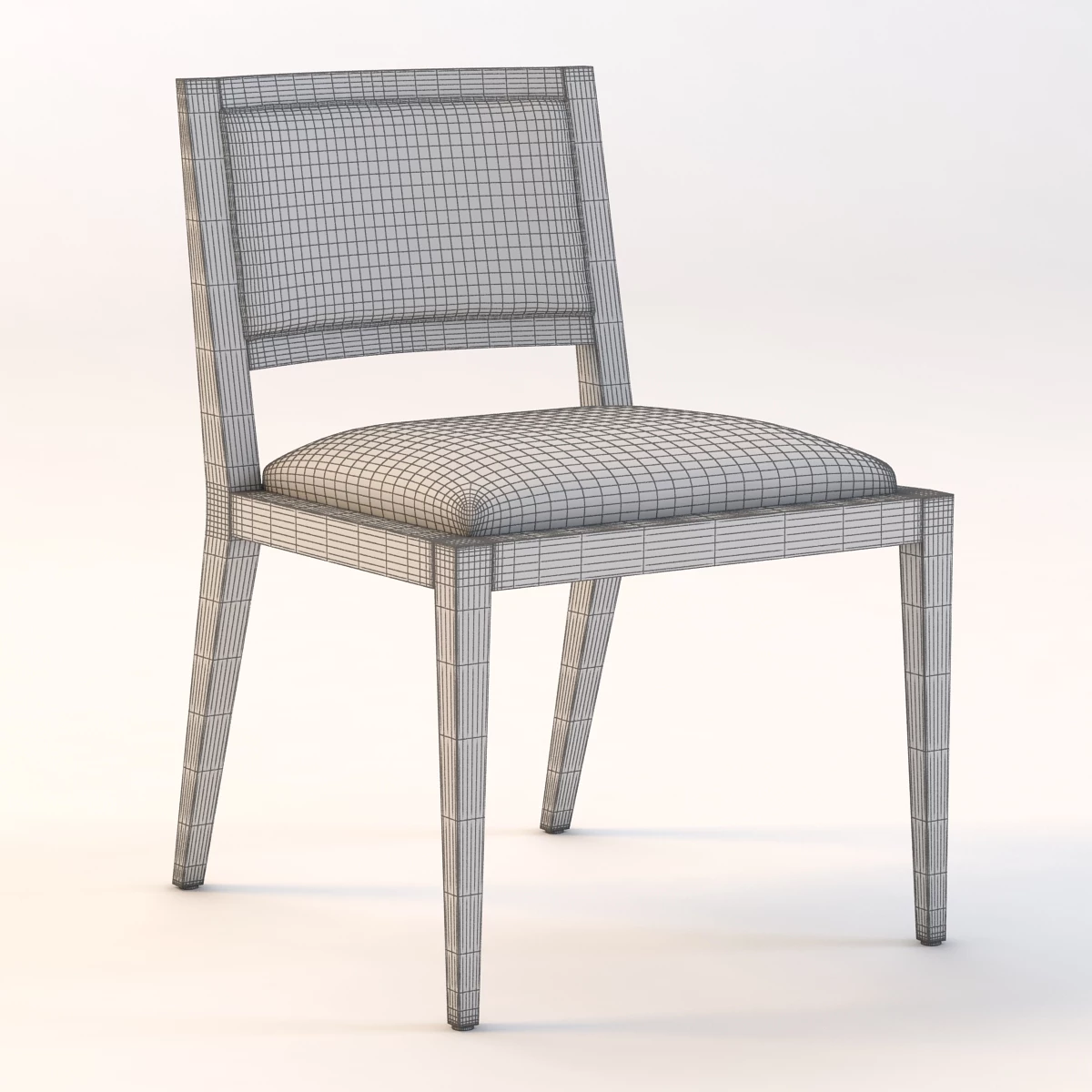 Domicile Upholstered Back Side Chair 60010 3D Model_03