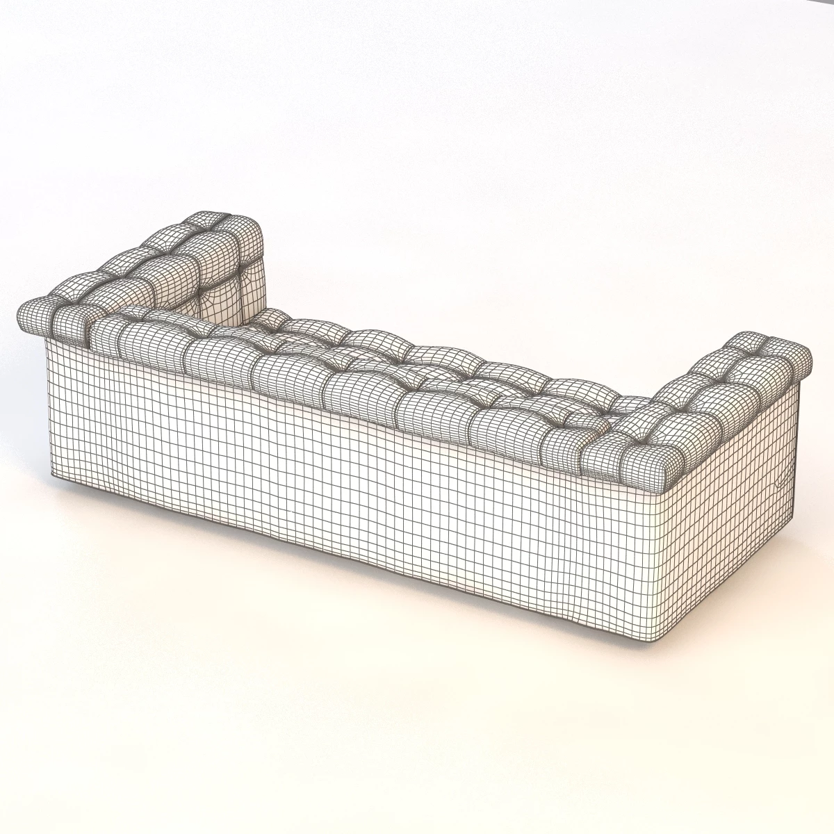 Dunbar Party Sofa 5407 by Edward Wormley 3D Model_010