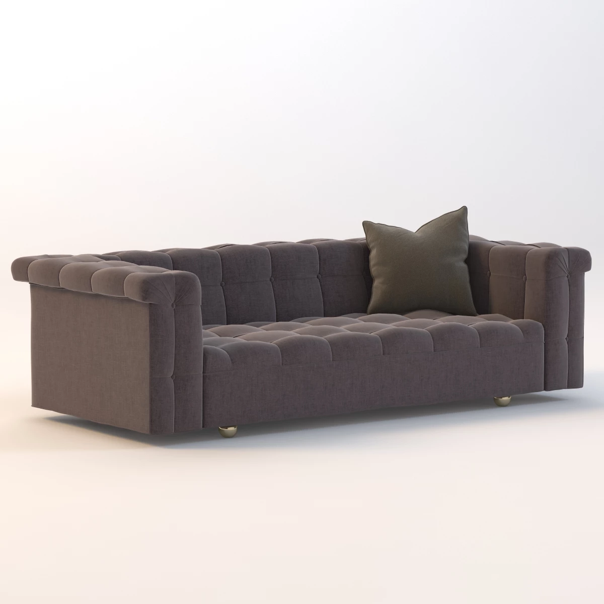 Dunbar Party Sofa 5407 by Edward Wormley 3D Model_01