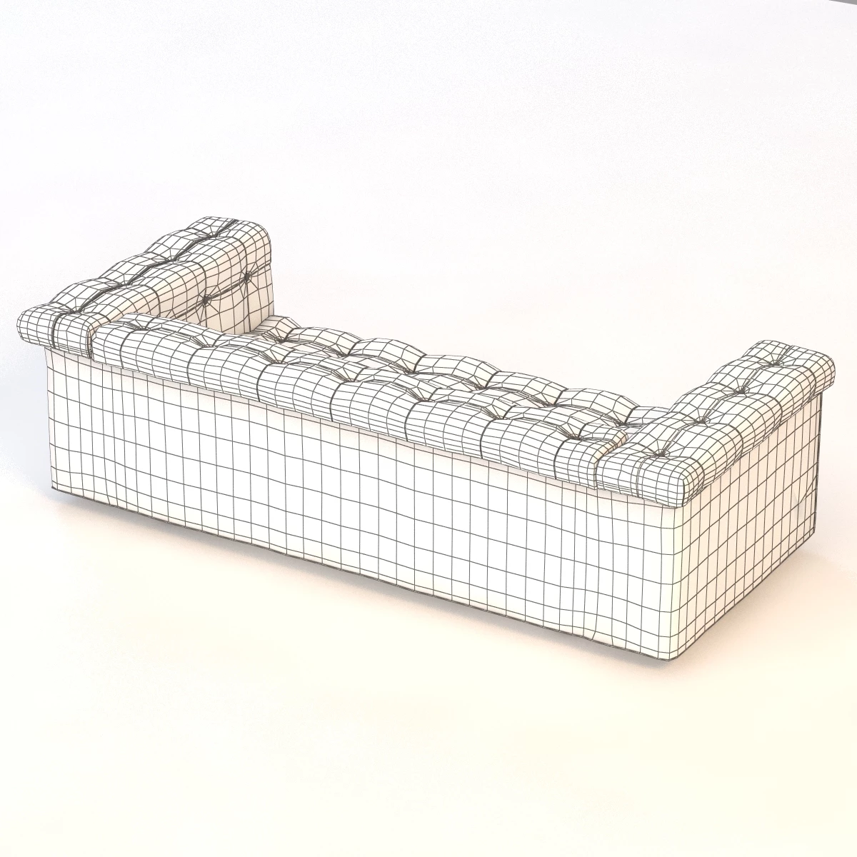 Dunbar Party Sofa 5407 by Edward Wormley 3D Model_011