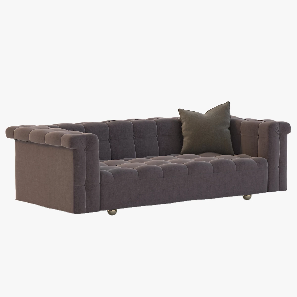 Dunbar Party Sofa 5407 by Edward Wormley 3D Model_03