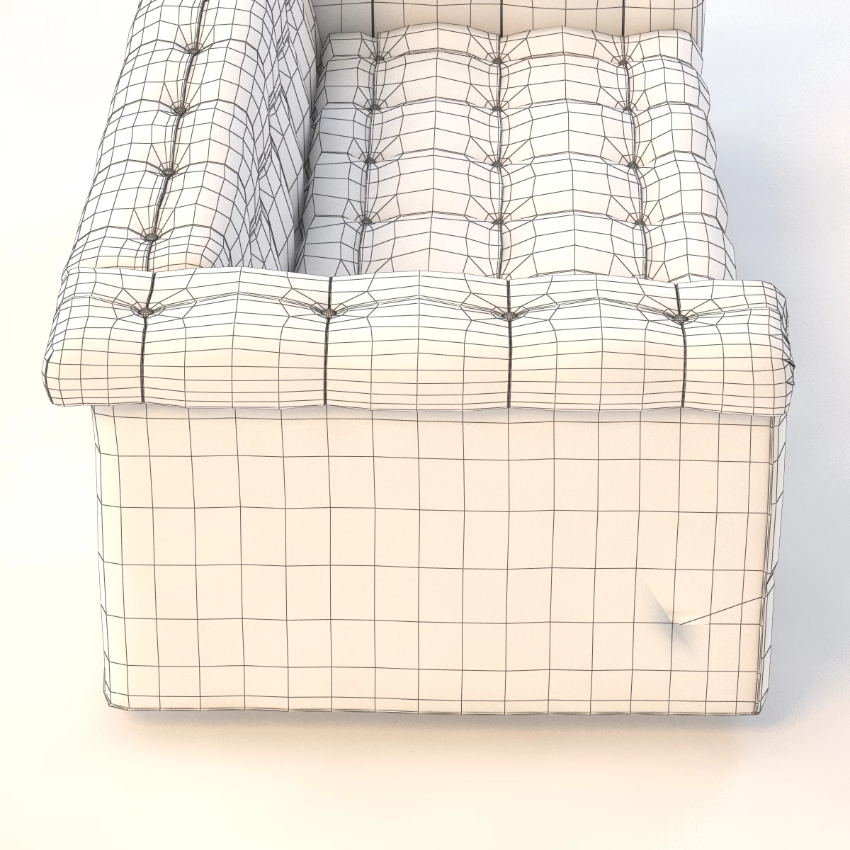 Dunbar Party Sofa 5407 by Edward Wormley 3D Model_08