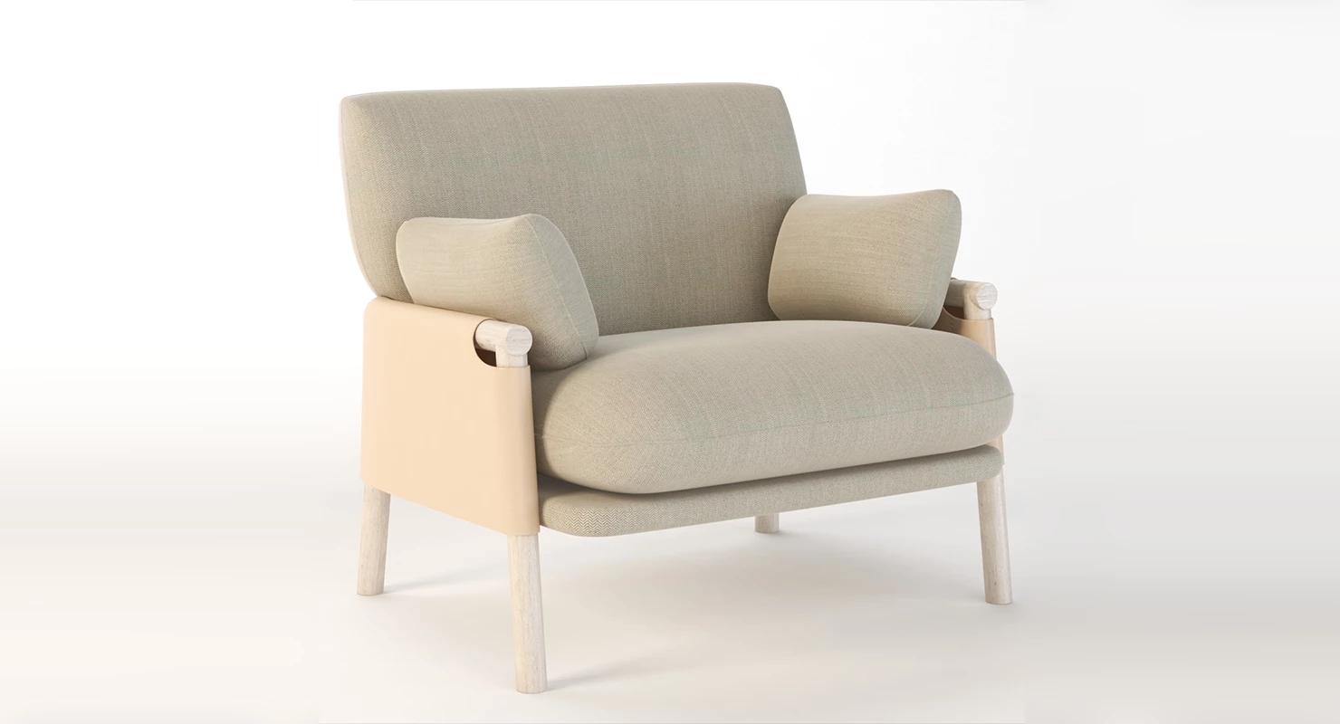 EJ 880 Savannah Erik Jorgensen Armchair By Monica 3D Model_01