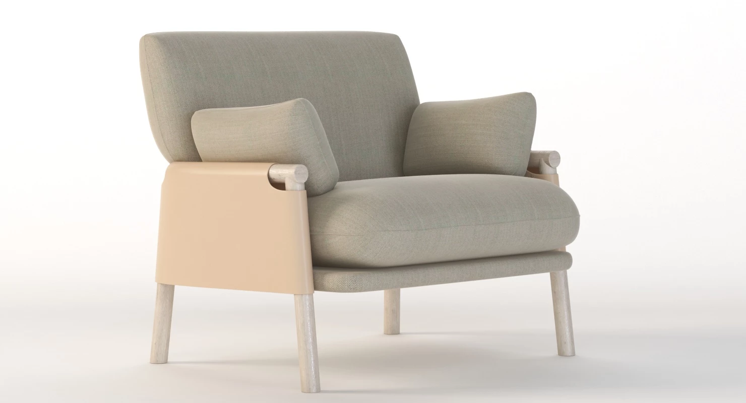 EJ 880 Savannah Erik Jorgensen Armchair By Monica 3D Model_09