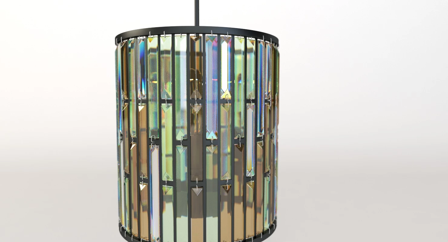 Elstead Lighting Gemma Crystal Pendant Medium Pendant Light 3D Model_03
