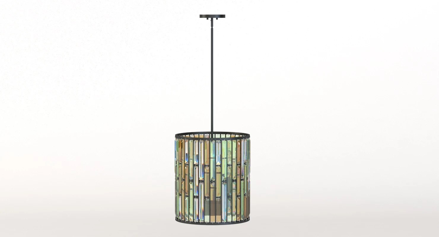 Elstead Lighting Gemma Crystal Pendant Medium Pendant Light 3D Model_04