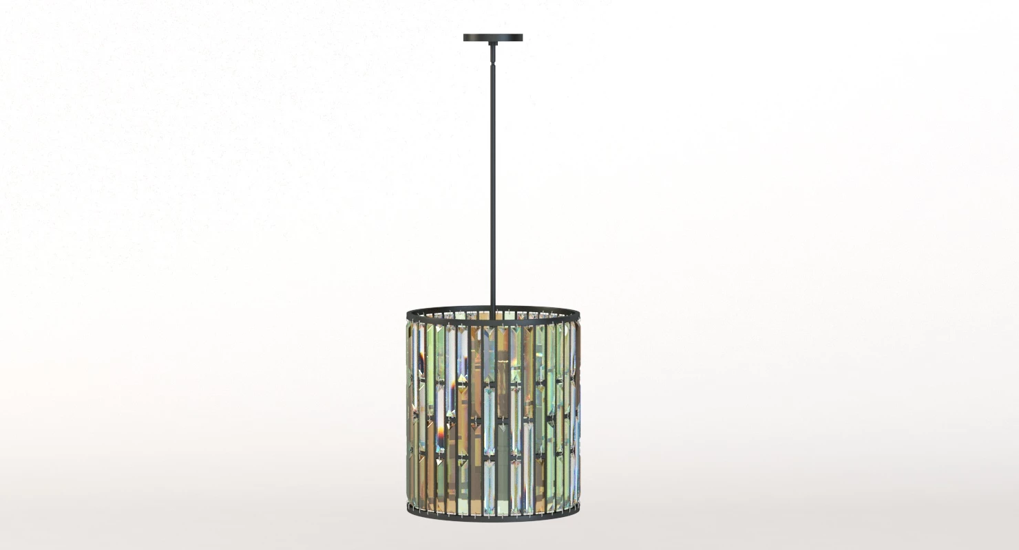 Elstead Lighting Gemma Crystal Pendant Medium Pendant Light 3D Model_08