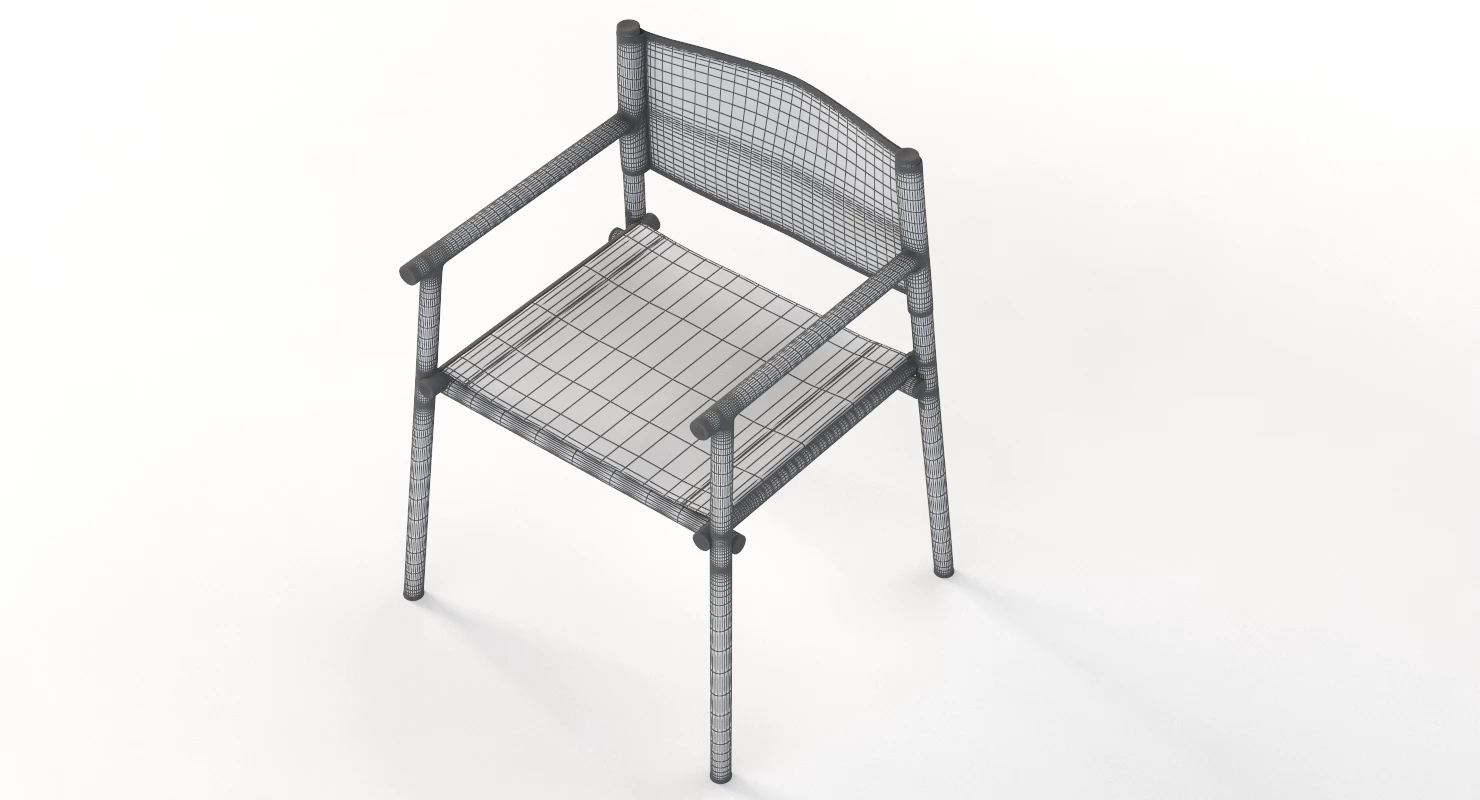 Emu Terramare Easy Dining Suede Leather Armchair By Chiaramonte Marin 3D Model_06