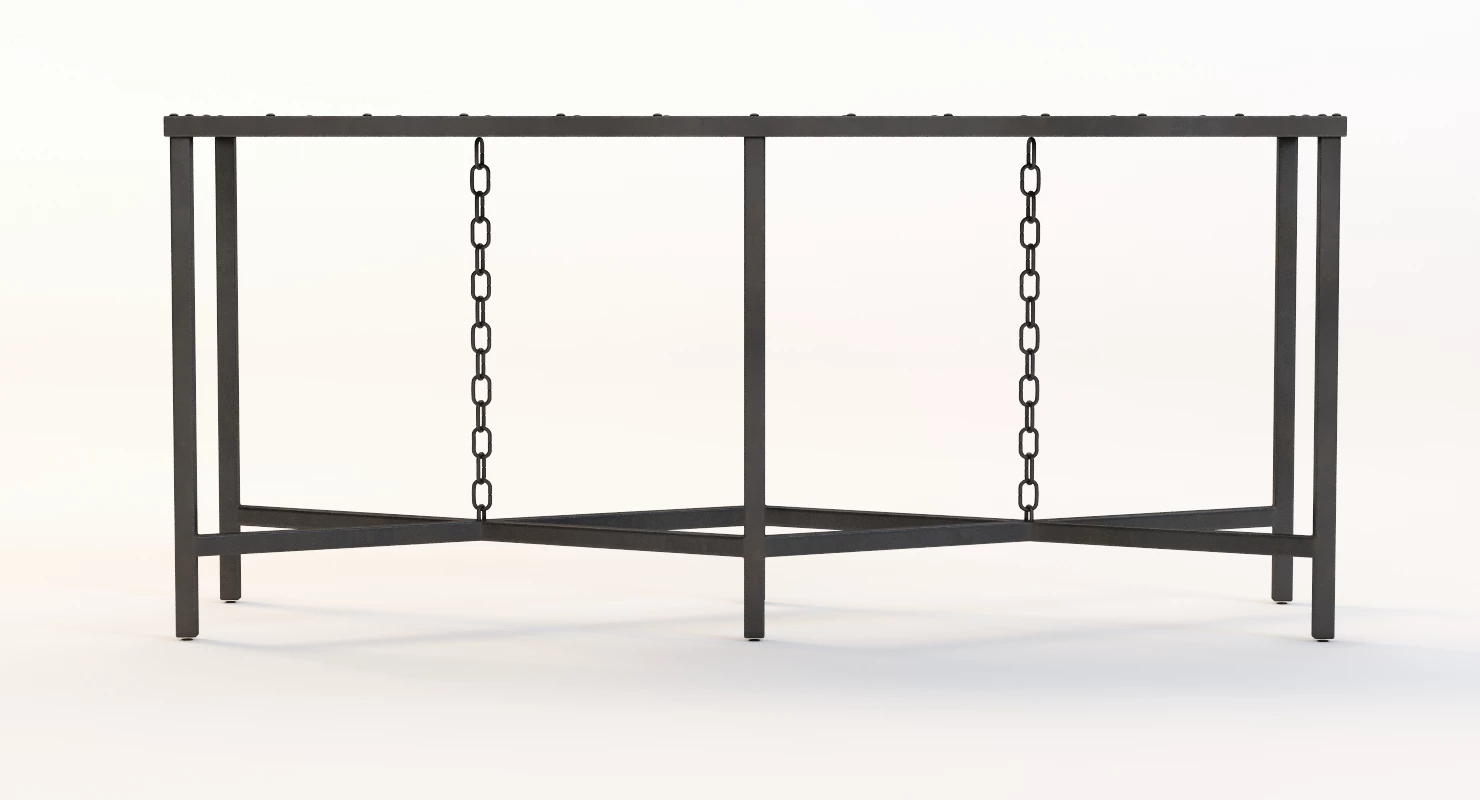 English Mail Sorter Chain Console 3D Model_01