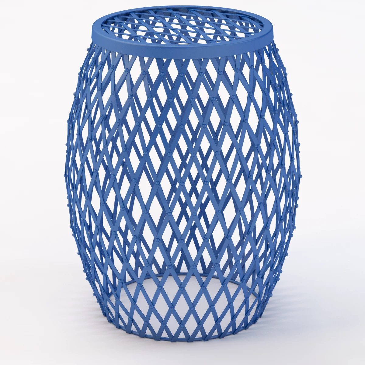 Evan Iron Strips Welded Stool 3D Model_01