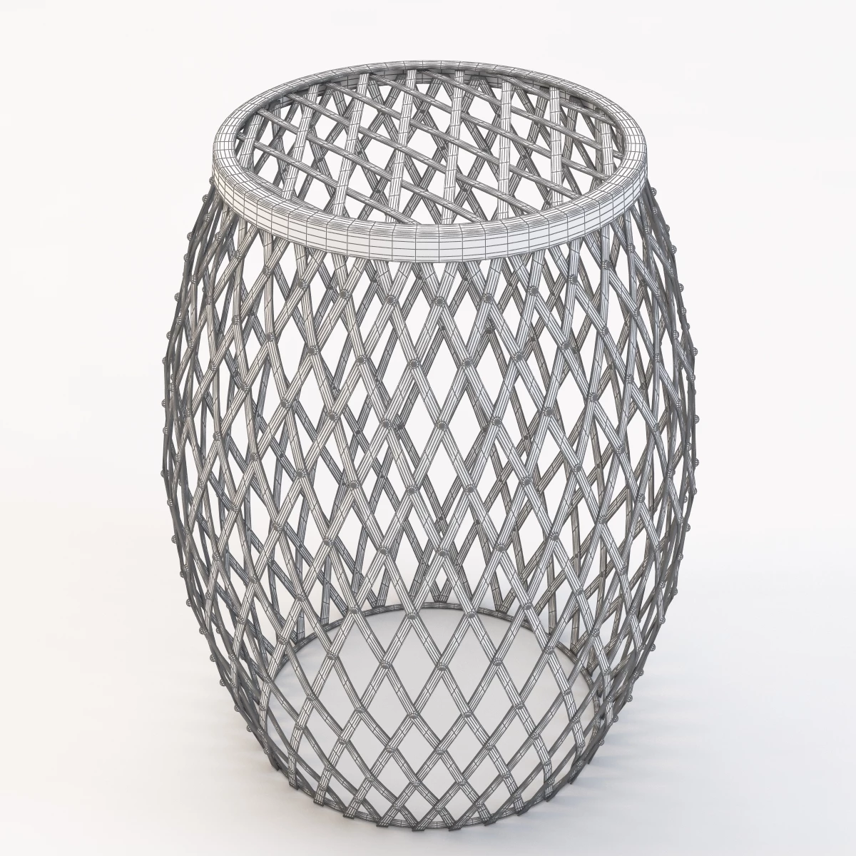 Evan Iron Strips Welded Stool 3D Model_09