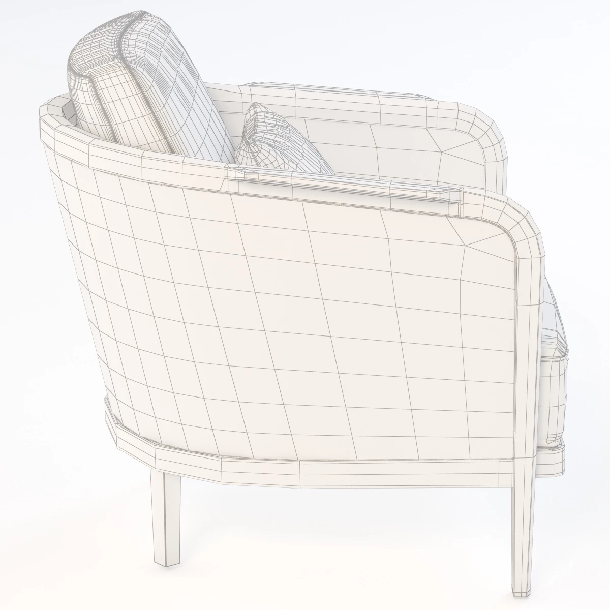 Flexform Mondo Armchair 3D Model_08